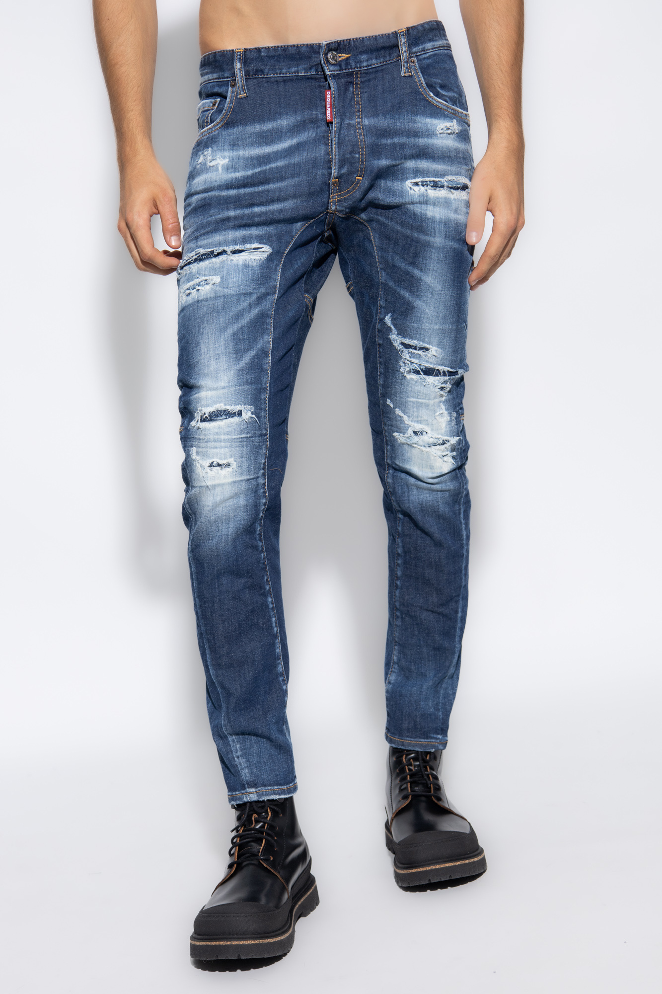 Navy blue 'Tidy Biker' jeans Dsquared2 - Vitkac Canada